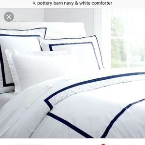 Pottery barn comforter & sham